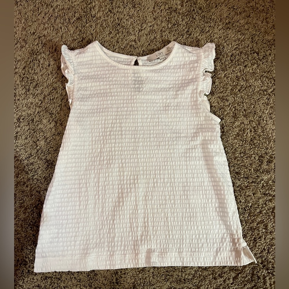 Loft Lettuce Edged Texture Top